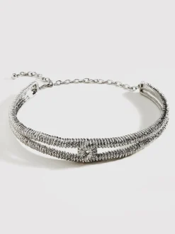 COMMENSE Retro Metal Twist Texture Choker* Necklaces|Accessories
