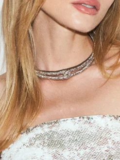 COMMENSE Retro Metal Twist Texture Choker* Necklaces|Accessories