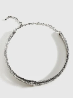 COMMENSE Retro Metal Twist Texture Choker* Necklaces|Accessories