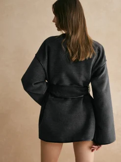 COMMENSE Retro Piping Belted Cinched Jacket* Outerwear|Jackets