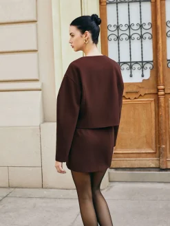 COMMENSE Retro Puff-Sleeve Short Jacket* Outerwear|Jackets