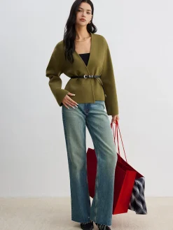 COMMENSE Retro Shift Cardigan Without Belt* Cardigans|Sweaters & Cardigans