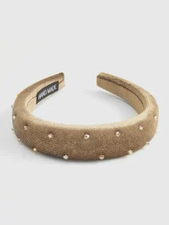 COMMENSE Retro Velvet Rhinestone Headband* Hair Claws & Hats|Accessories