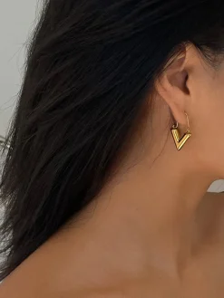 COMMENSE Retro V-Shape Pendant Earrings* Earrings|Accessories
