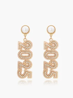 COMMENSE Rhinestone 2025 New Year Drop Earrings* Earrings|Accessories