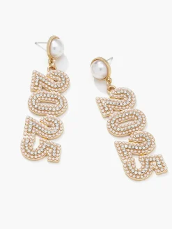 COMMENSE Rhinestone 2025 New Year Drop Earrings* Earrings|Accessories