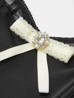 COMMENSE Rhinestone Bow Petite Cami Top* Tank Tops & Camis|Tops