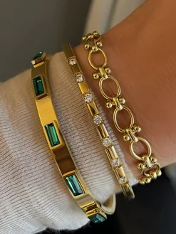 COMMENSE Rhinestone Decor Bracelet* Rings & Bracelets|Accessories