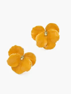 COMMENSE Rhinestone Decor Flower Earrings* Earrings|Accessories