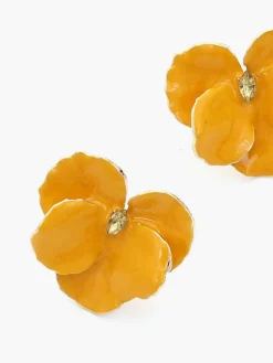 COMMENSE Rhinestone Decor Flower Earrings* Earrings|Accessories