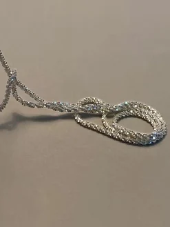 COMMENSE Rhinestone Decor Plated Necklace* Necklaces|Accessories