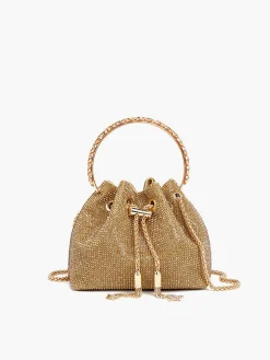 COMMENSE Rhinestone Drawstring Handbag* Bags|Accessories