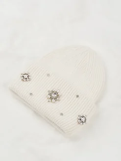 COMMENSE Rhinestone Rabbit Fur Beanie* Hair Claws & Hats|Accessories