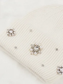 COMMENSE Rhinestone Rabbit Fur Beanie* Hair Claws & Hats|Accessories