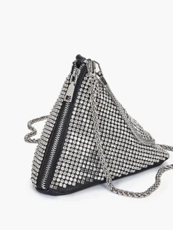 COMMENSE Rhinestone Triangle Mini Bag* Bags|Accessories