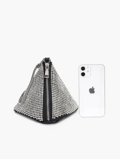 COMMENSE Rhinestone Triangle Mini Bag* Bags|Accessories