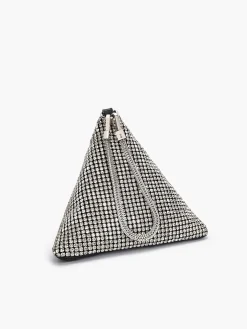 COMMENSE Rhinestone Triangle Mini Bag* Bags|Accessories