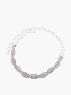 COMMENSE Rhinestone Twist Choker Necklace* Necklaces|Accessories