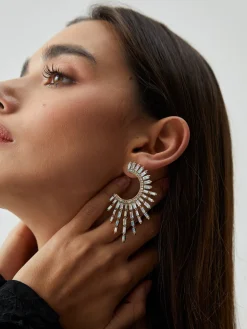 COMMENSE Rhinestones Sunshine Earrings* Earrings|Accessories