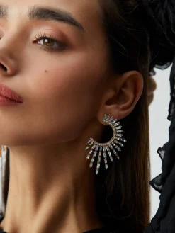 COMMENSE Rhinestones Sunshine Earrings* Earrings|Accessories