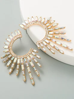 COMMENSE Rhinestones Sunshine Earrings* Earrings|Accessories