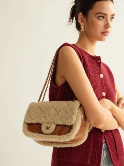 COMMENSE Rhombic Plush Small Pillow Bag* Bags|Accessories