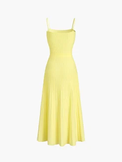 COMMENSE Rib Midi Sundress* Sweater Dresses|Sweater Dresses