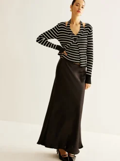 COMMENSE Ribbed Contrast Striped Sweater Co-ords* Sweater Tops|Sweaters & Cardigans