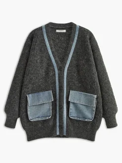 COMMENSE Ribbed Cozy Panel Cardigan* Cardigans|Sweaters & Cardigans