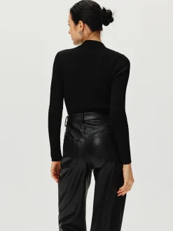COMMENSE Ribbed Metal Knotted Sweater* Sweater Tops|Sweaters & Cardigans
