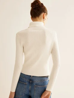 COMMENSE Ribbed Turtleneck Slim Sweater* Sweater Tops|Sweaters & Cardigans