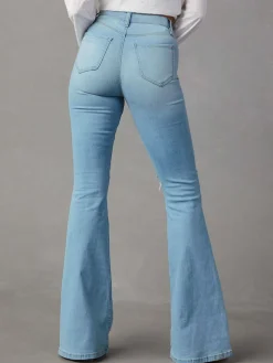 COMMENSE Ripped Denim Flare Jeans* Jeans|Pants