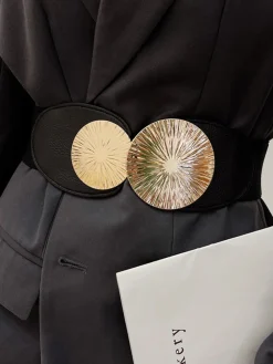 COMMENSE Ripple Circle Elastic Belt* Belts & Chain|Accessories