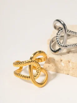 COMMENSE Ripple Twist Ring* Rings & Bracelets|Accessories