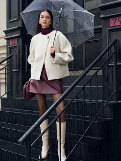 COMMENSE Romance Button Shift Coat* Outerwear|Coats