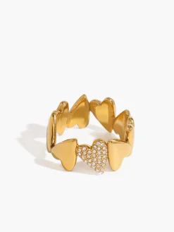 COMMENSE Romance Heart Ring* Rings & Bracelets|Accessories