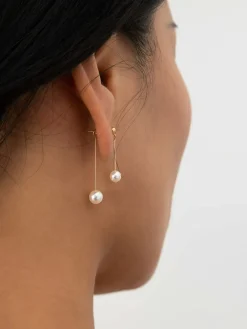 COMMENSE Romance Pearl Pendant Earrings* Earrings|Accessories