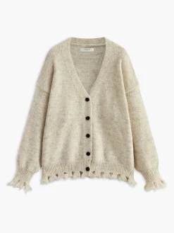 COMMENSE Romance Raw Hem Button Cardigan* Cardigans|Sweaters & Cardigans