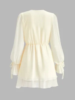 COMMENSE Romance Ruffle Chiffon Dress* Cocktail & Party Dresses|Short Dresses