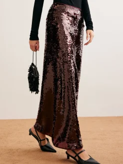 COMMENSE Romance Sequins Maxi Skirt* Skirts|Bottoms