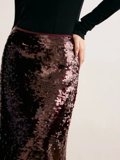 COMMENSE Romance Sequins Maxi Skirt* Skirts|Bottoms