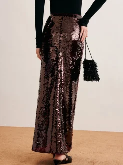 COMMENSE Romance Sequins Maxi Skirt* Skirts|Bottoms