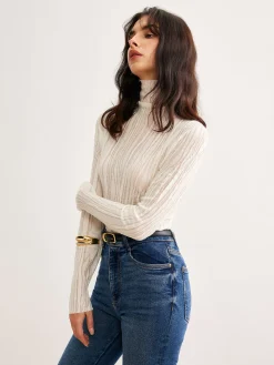 COMMENSE Romance Turtleneck Slim Blouse* Blouses & Shirts|Tops