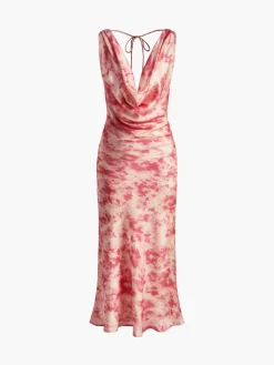 COMMENSE Romantic Draped Flowy Long Dress* Casual Dresses|Cocktail & Party Dresses