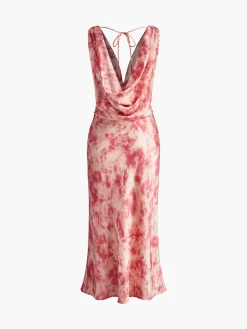 COMMENSE Romantic Draped Flowy Long Dress* Casual Dresses|Cocktail & Party Dresses