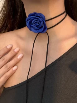 COMMENSE Rosette Bud Choker Necklace* Necklaces|Accessories