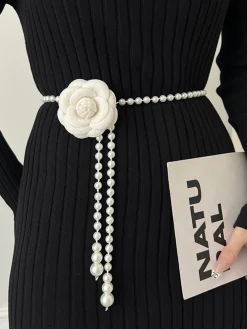 COMMENSE Rosette Pearls Belly Chain* Belts & Chain|Accessories