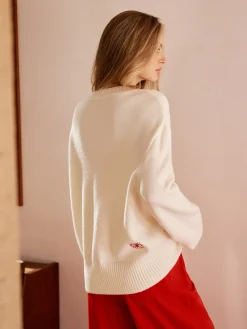 COMMENSE Round Neck Jacquard Sweater* Sweater Tops|Sweaters & Cardigans