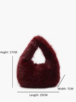 COMMENSE Rounded Fuzzy Handbag* Bags|Accessories