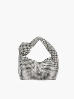 COMMENSE Rounded Rhinestone Knotted Bag* Bags|Accessories